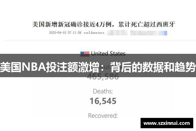 美国NBA投注额激增：背后的数据和趋势